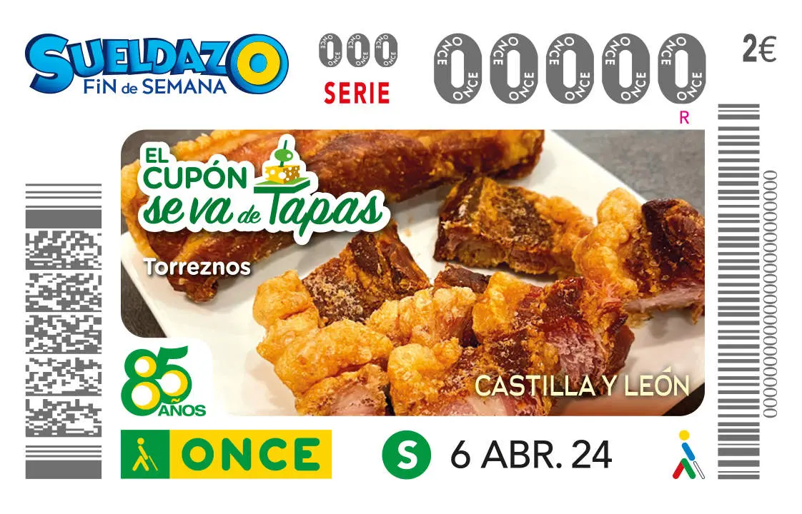 Los Torreznos de Castilla y León llenan de sabor y tradición el cupón de la ONCE