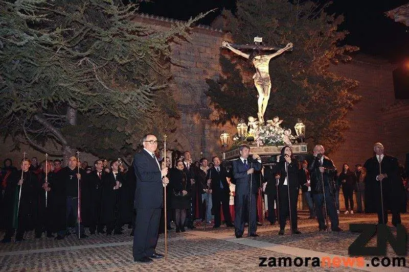 Recogimiento en Tagarabuena con el Cristo de la Vera Cruz. Imagen de archivo