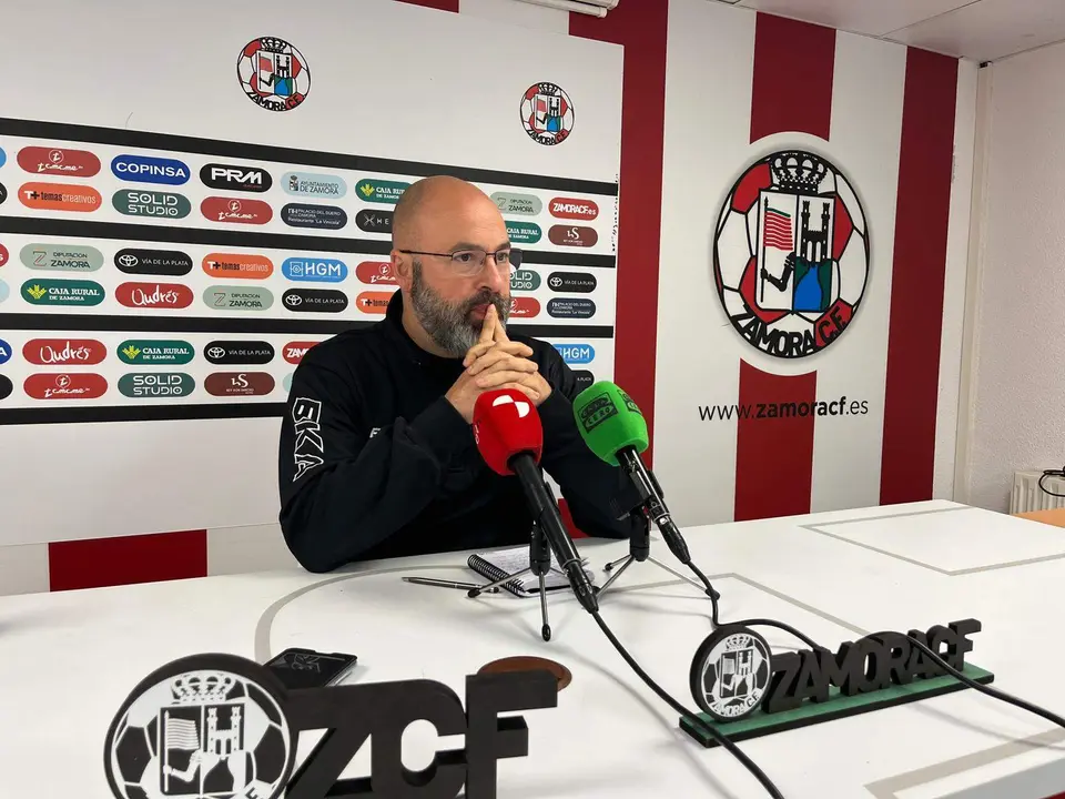 David Movilla durante la rueda de prensa. Zamora CF (2)