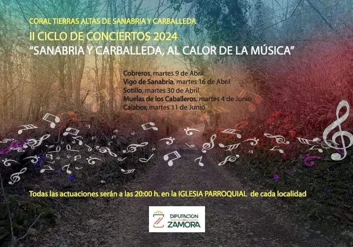 cartel coral tierras altas de Sanabria y Carballeda