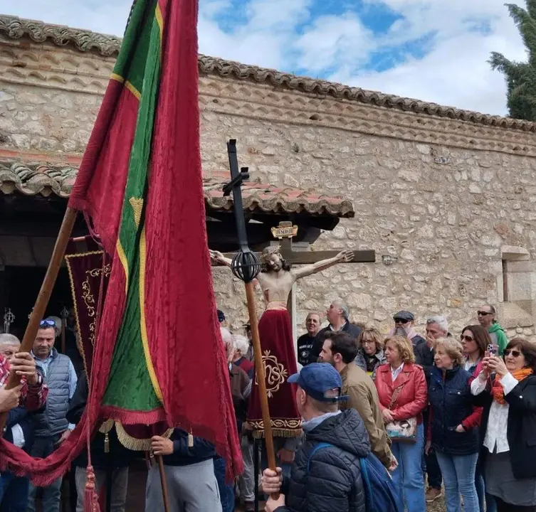 Víctor López de la Parte en la romería de Valderrey. IMAGEN DIPUTACIÓN