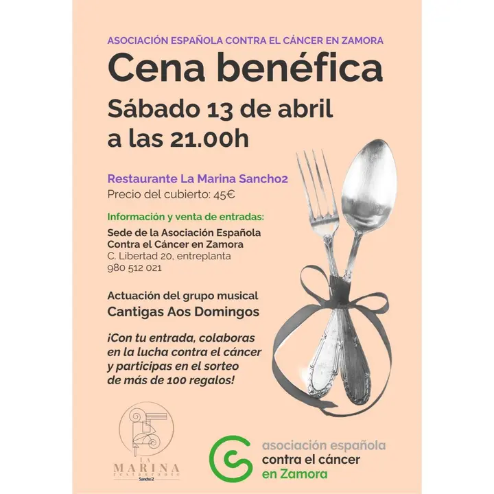 cena benéfica. AECC