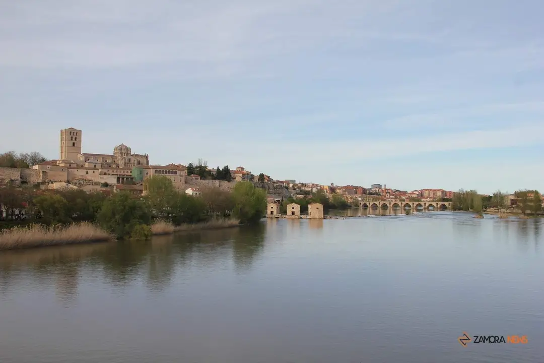 Catedral y Muralla de Zamora desde el Puente de los Poetas_3