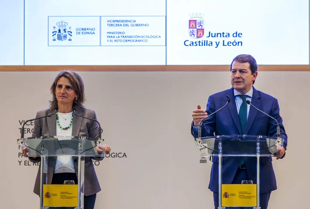 Teresa Ribera y Alfonso Fernández Mañueco
