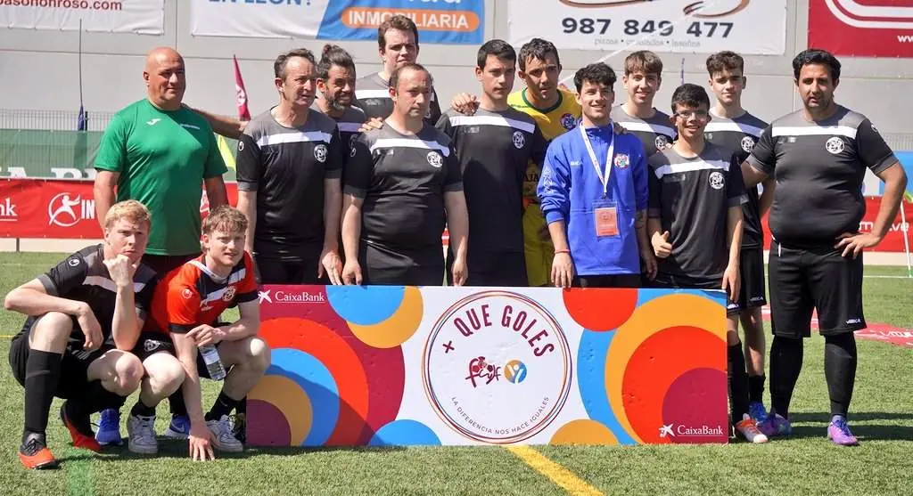 El Zamora CF durante su participación en el Torneo de fútbol inclusivo + QUE GOLES