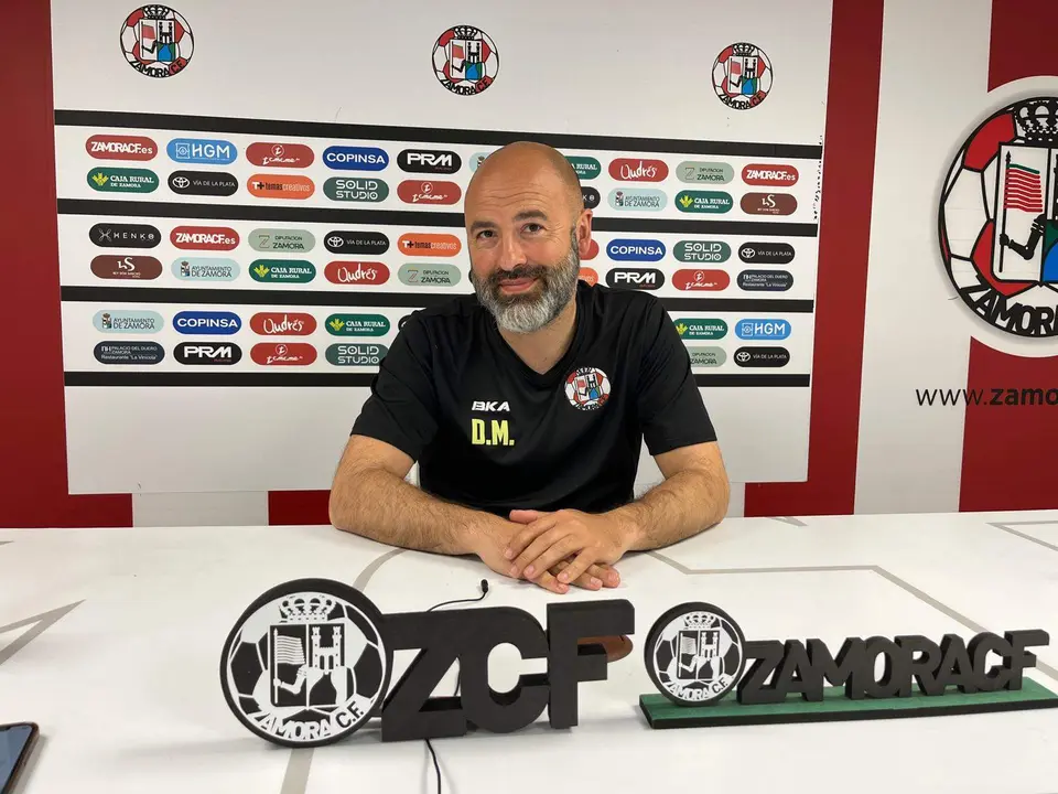 David Movilla en rueda de prensa. Zamora CF