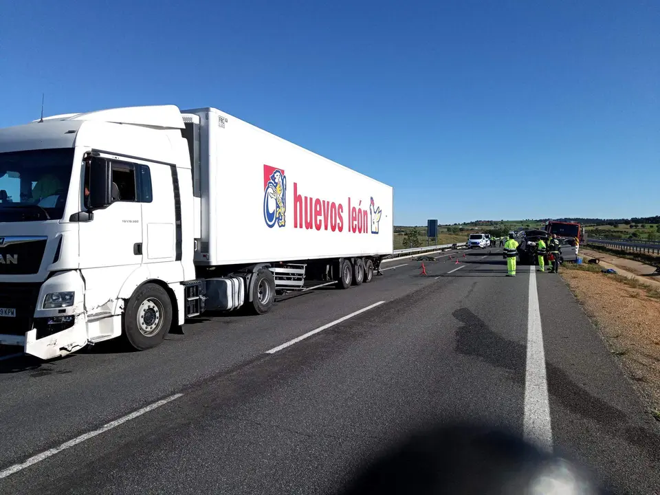 Accidente en la  A-66