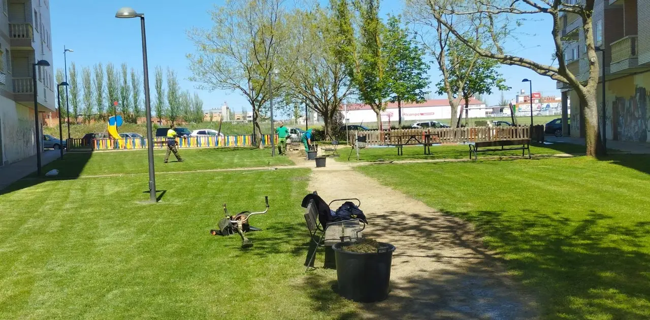 Trabajos de mejora en los jardines zamoranos