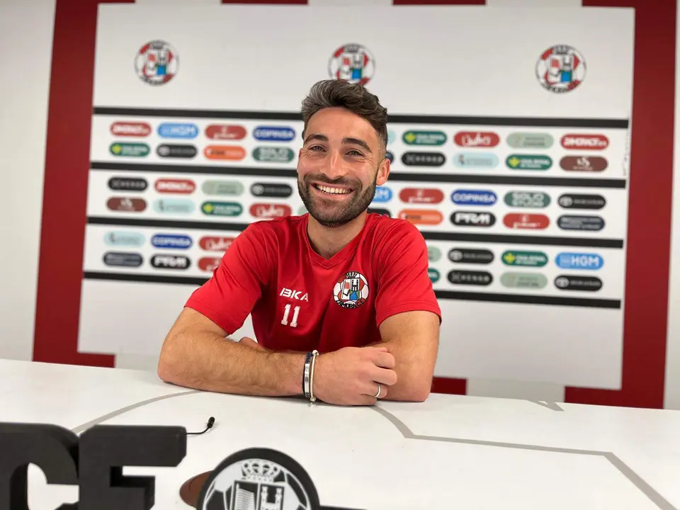 Adrián Mancebo en rueda de prensa. Zamora CF