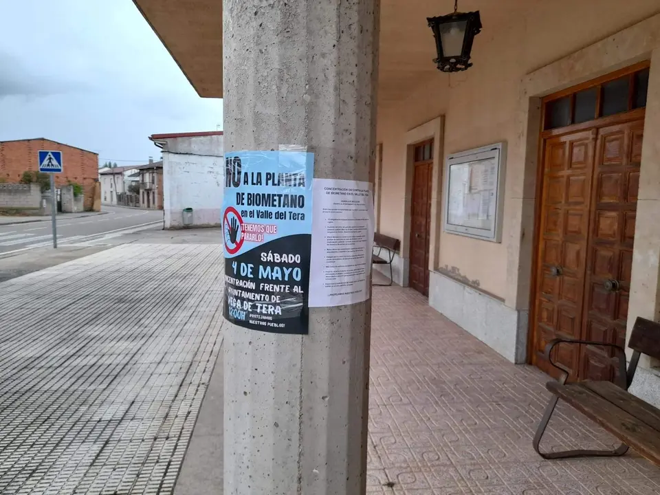 Convocatoria protesta contra la construcción de la planta de biogás en Vega de Tera. Fotografía: CEDIDA