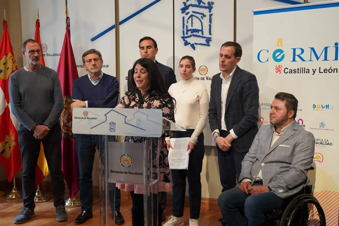 Cermi CYL durante la lectura del manifiesto ‘Construyendo hoy la Agenda Política de la Infancia con Discapacidad hasta el año 2030’