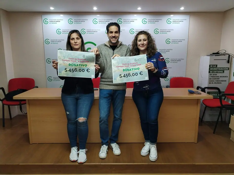 Recaudación y agradecimientos Marcha Castro de Alcañices a beneficio de la aecc Zamora