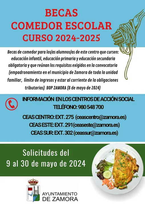 Convocatoria  Becas Comedor