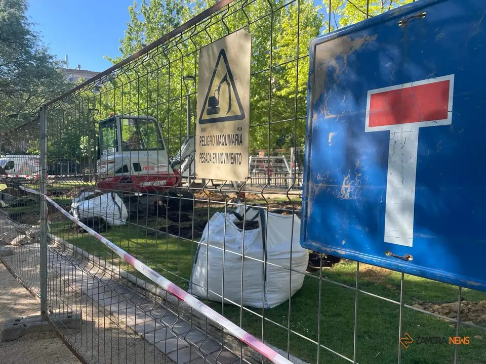Obras de mejora del parque de La Marina