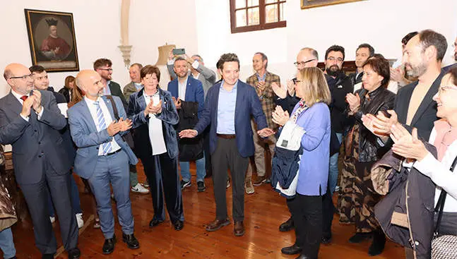 El catedrático Juan Manuel Corchado, tras su proclamación como candidato electo a rector de la Universidad de Salamanca