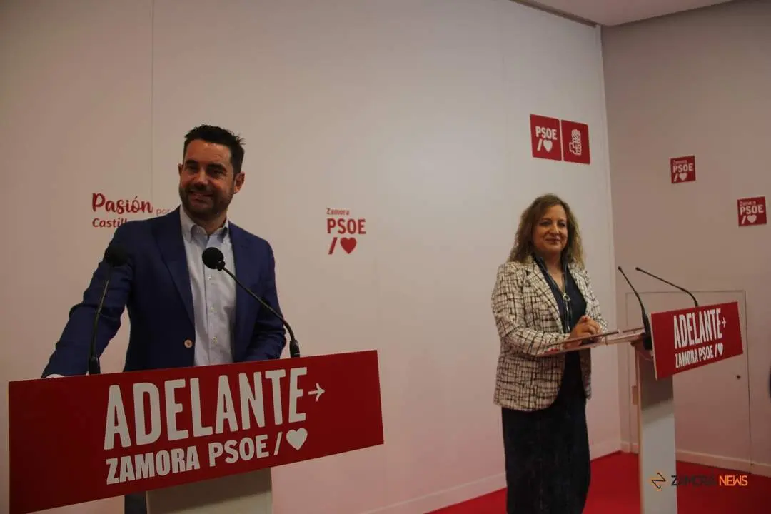 Antidio Fagúndez y Iratxe García, presidenta de Grupo de la Alianza Progresista de Socialistas y Demócratas