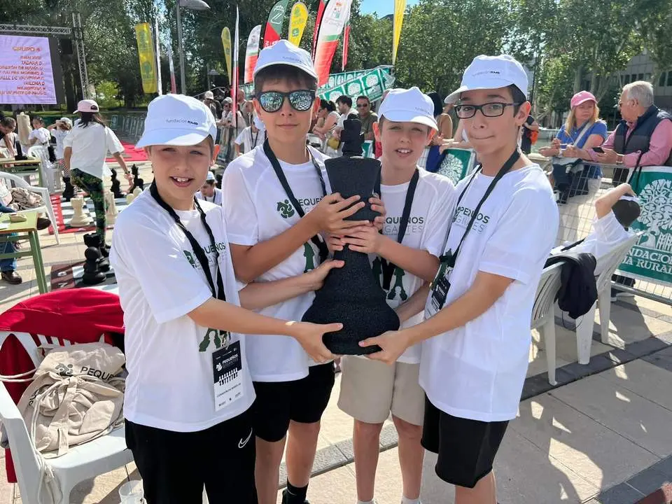 Equipo del Corazón de María A Chesskids en el torneo escolar de ajedrez. Fotografía: centro escolar