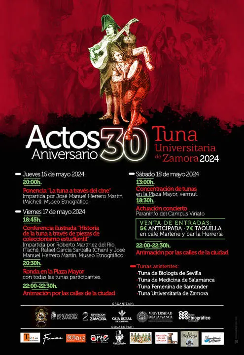 30 aniversario tuna universitaria Zamora