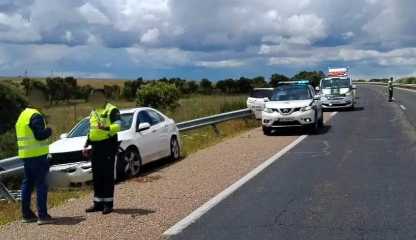 Accidente múltiple en Toro en la A-11. Fotografía; Guardia Civil