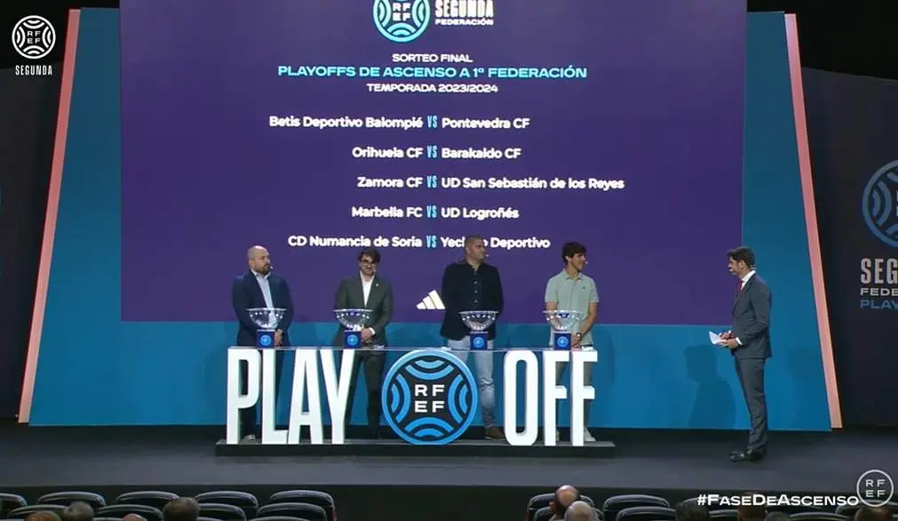 Sorteo encuentros final de Playoffs de ascenso a Primera Federación