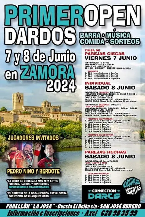 cartel Primeropen Dardos