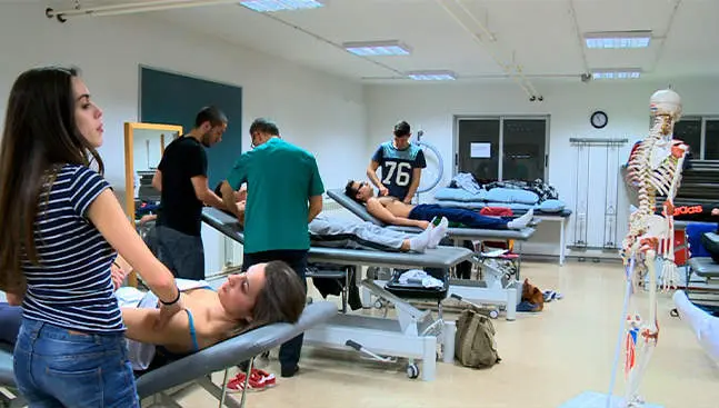 Fotografía clases Fisioterapia. USAL