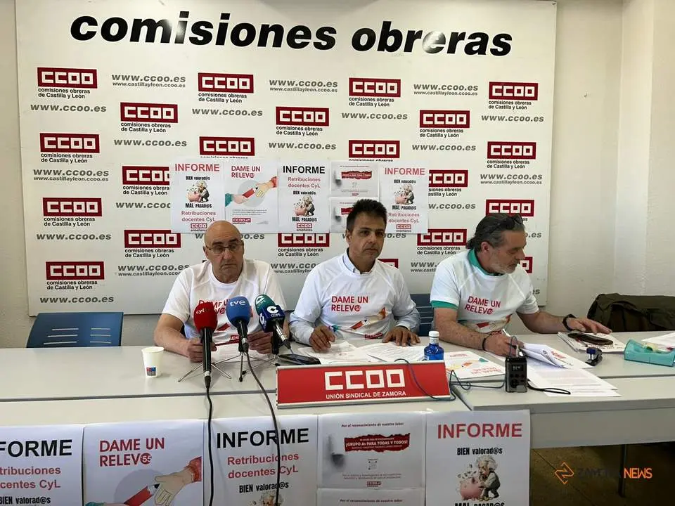 Presentación informe sobre las condiciones de los profesores en Zamora por parte de CCOO