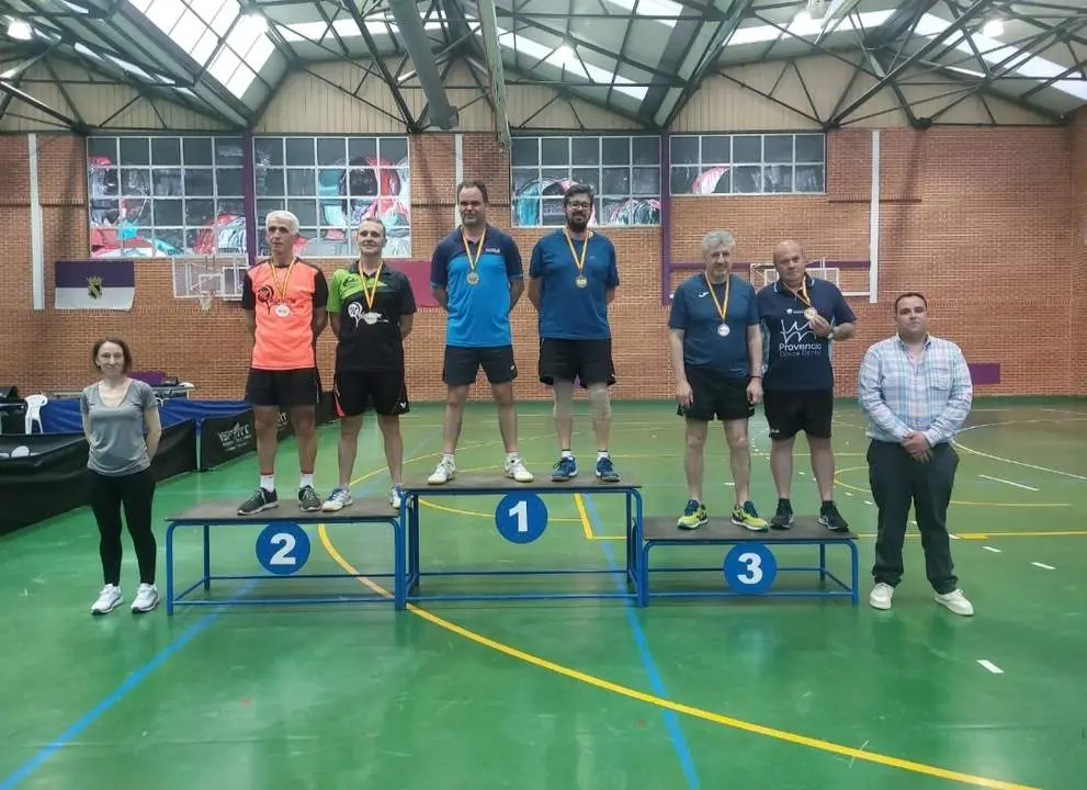 Podium dobles. Alberto y Fito 1°. Jose Maria 3°