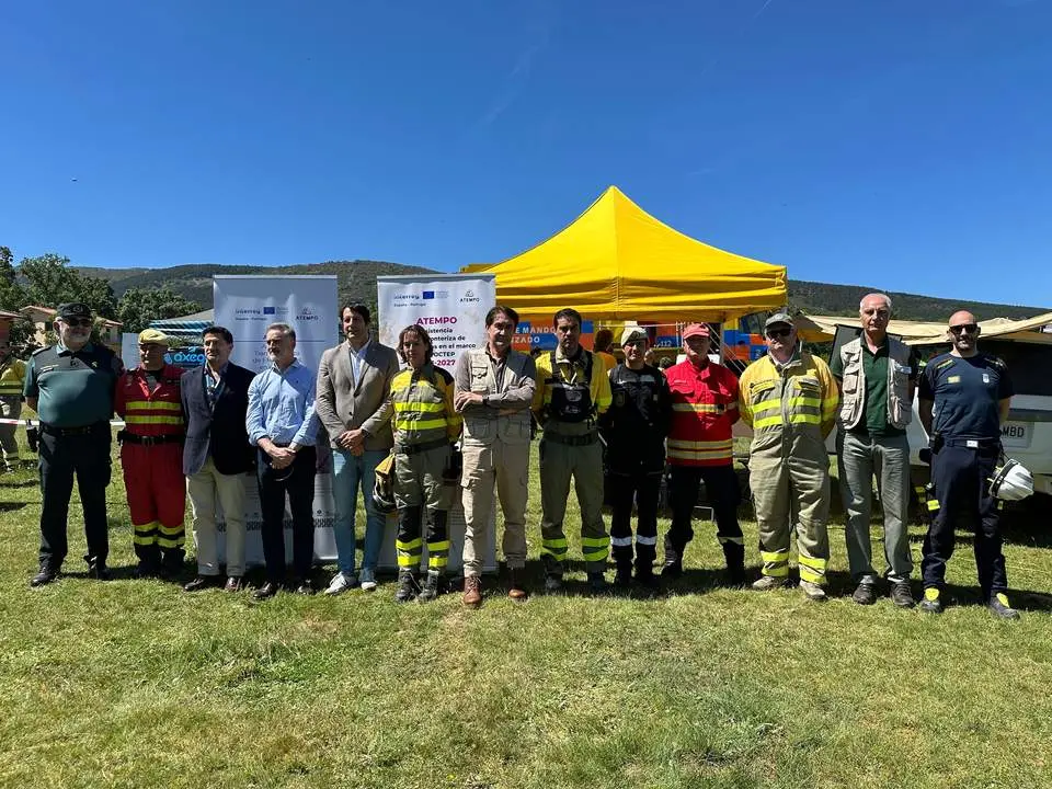 Simulacro de incendio forestal en El Maíllo