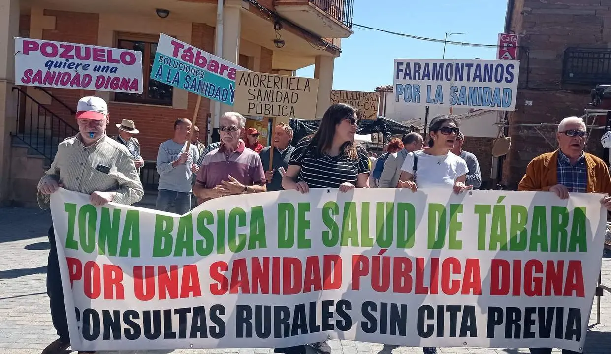 Plataforma por una Sanidad Pública Digna de la Zona Básica de Salud de Tábara. Fotografía: CEDIDA