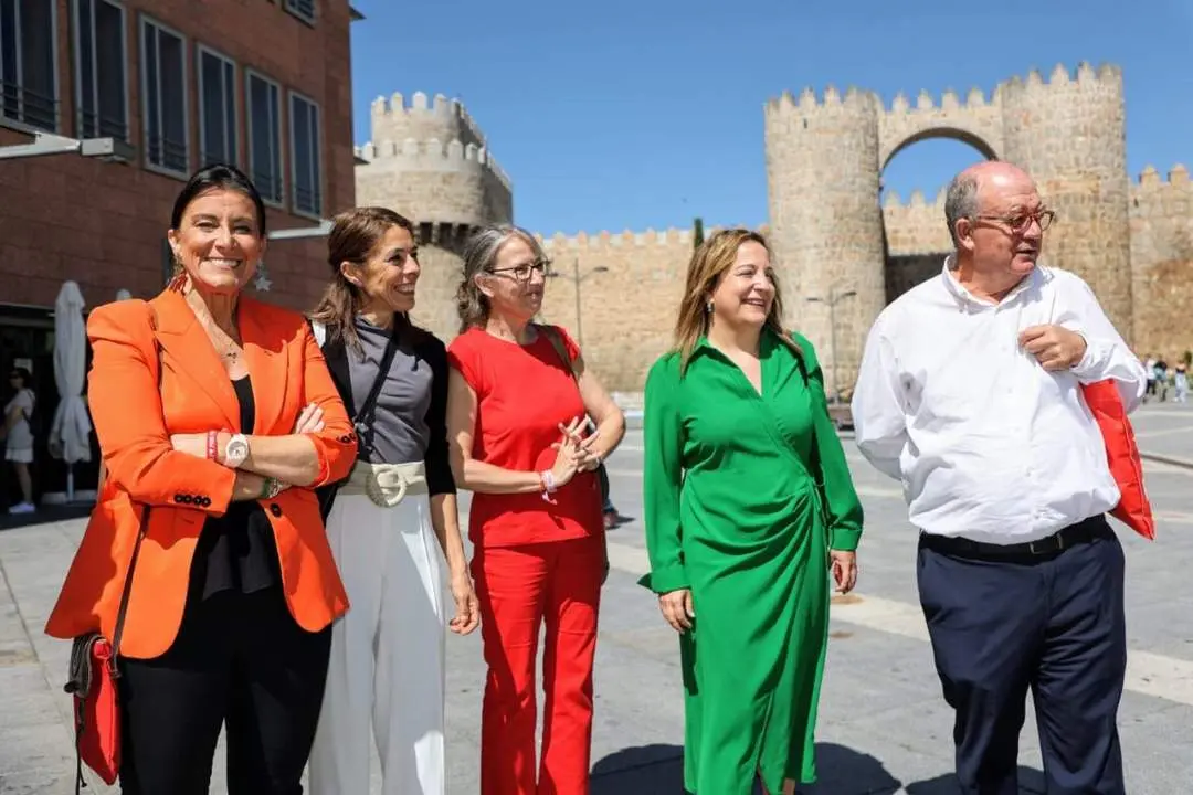 Ana Sánchez durante un acto en Ávila