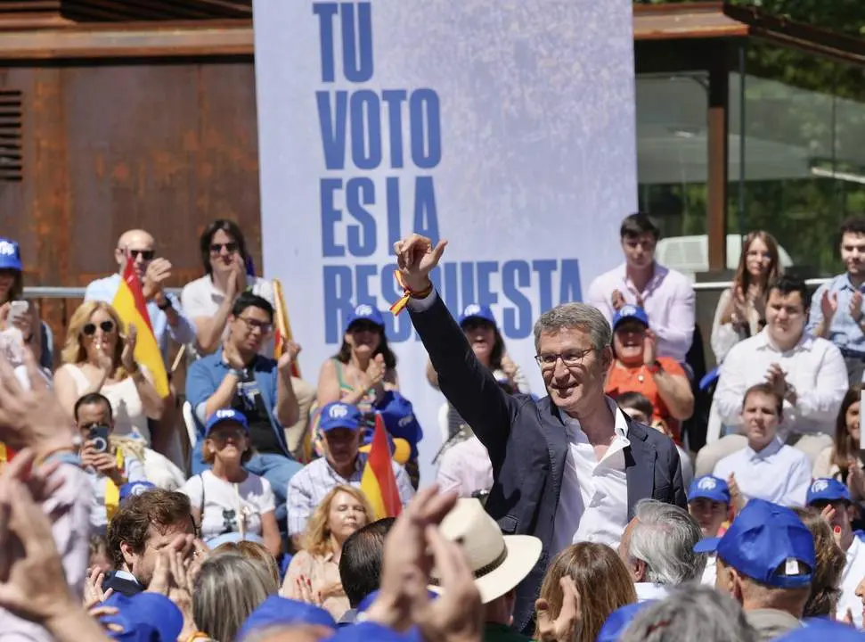 Alberto Núñez Feijóo en un acto durante la campaña del 9N en Zaragoza. Fotografía: PP. imagen de archivo