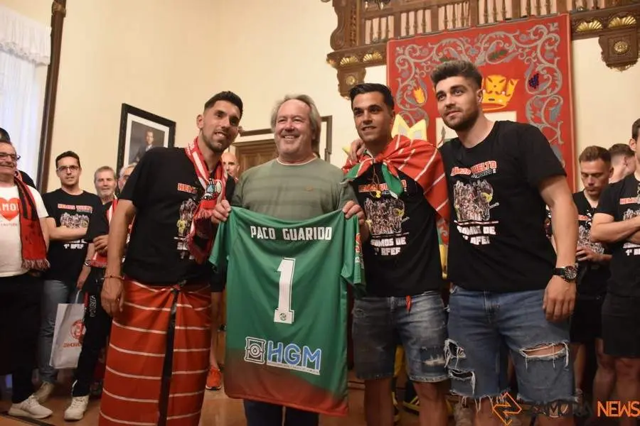 el zamora cf en el Ayuntamiento 
