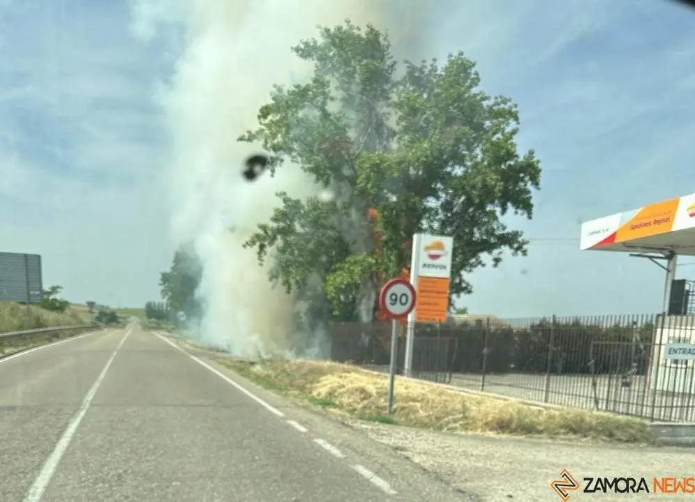 fuego gasolinera