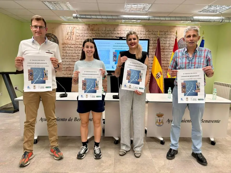 Presentación de la cuarta edición del Trofeo de Pista 'Ciudad de Benavente'