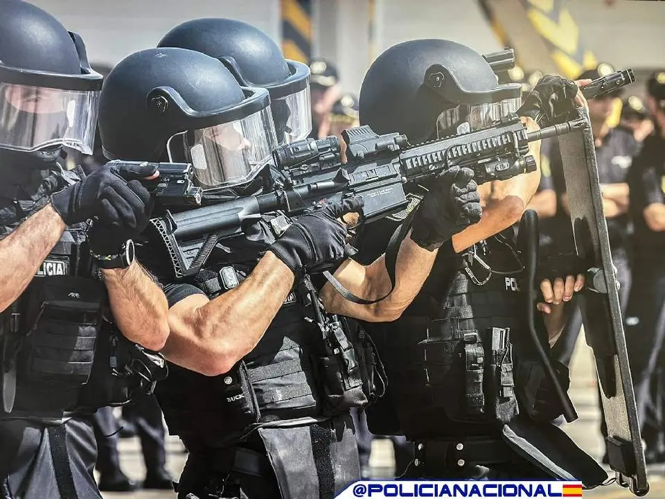 Grupos Operativos Especiales de Seguridad (GOES). Fotografía: Policía Nacional