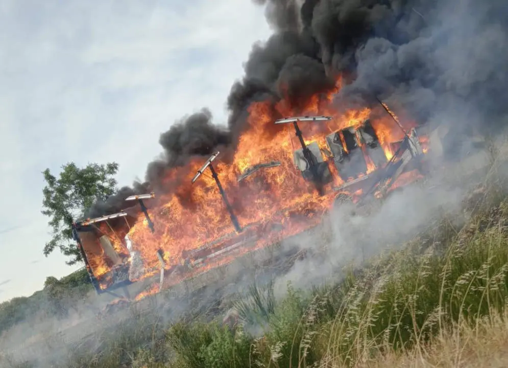 incendio camión