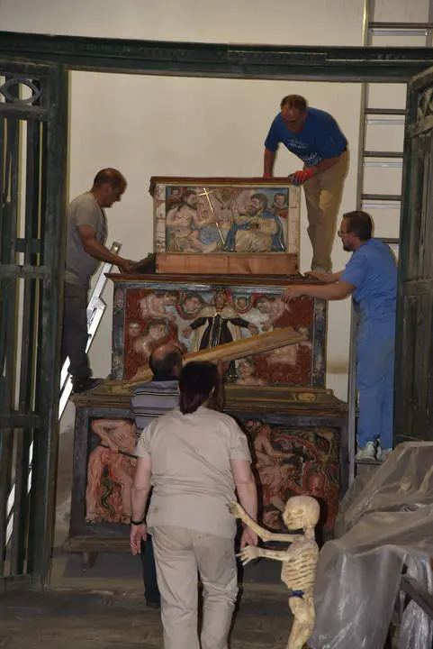 Desmontaje Túmulo Funerario Rionegro del Puente (1)