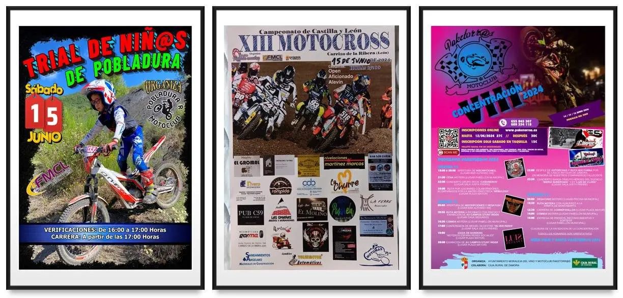 agenda motociclismo 15 de junio