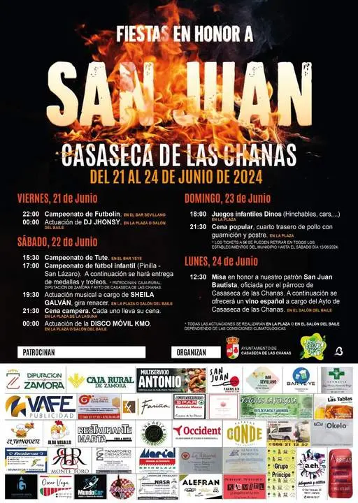 Cartel fiestas Casaseca de las Chanas