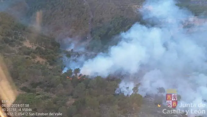 Incendio San Esteban del Valle en Ávila