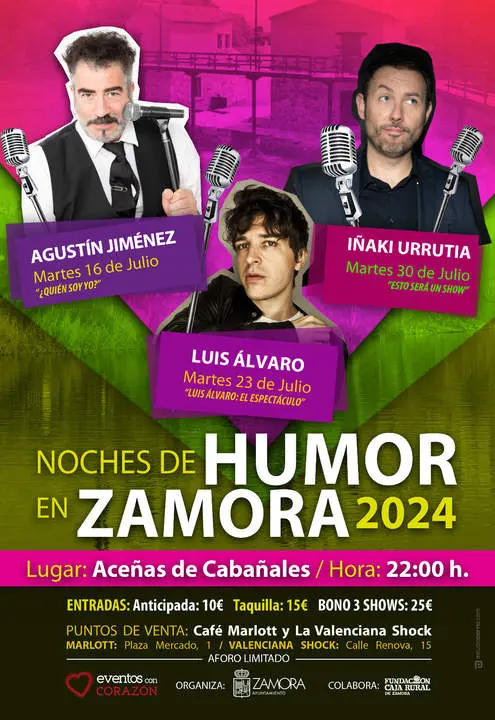 Cartel Noches de Humor en Zamora 2024