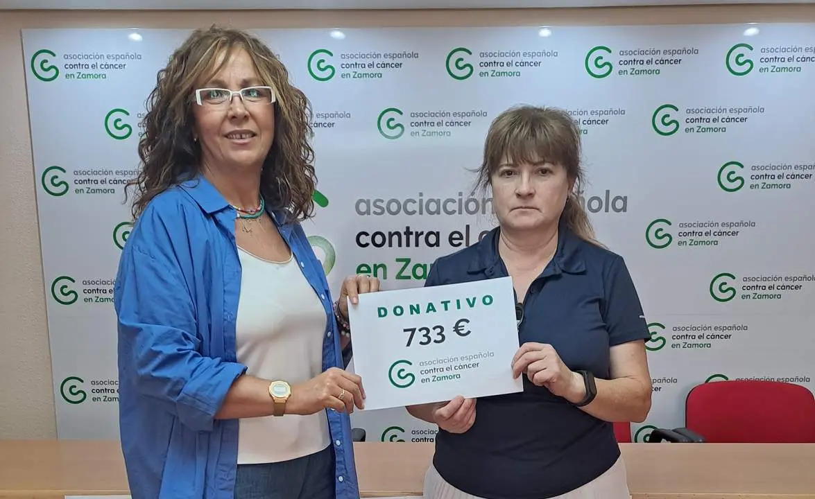 Ubuntu-Roales dona 773 euros a la Asociación Española Contra el Cáncer de Zamora