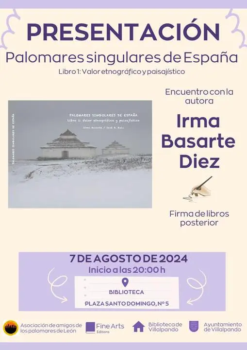 Cartel presentación biblioteca de Villalpando