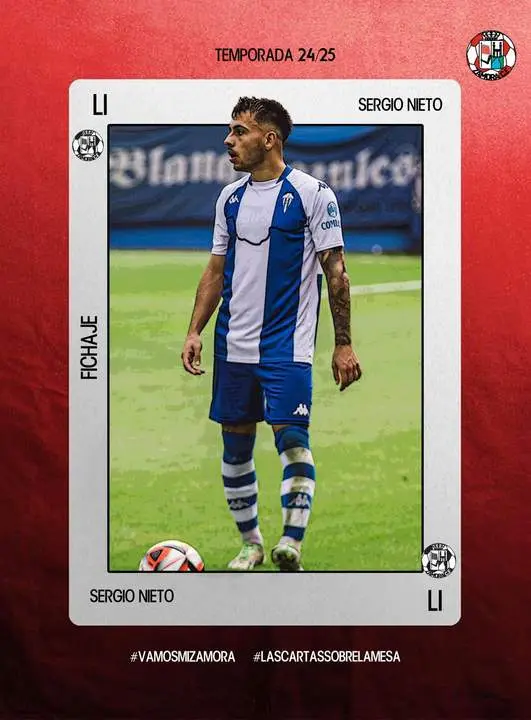 Sergio Nieto, nuevo jugador del Zamora CF