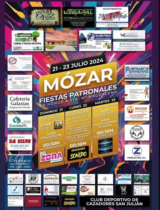 cartel fiestas Mózar de Valverde