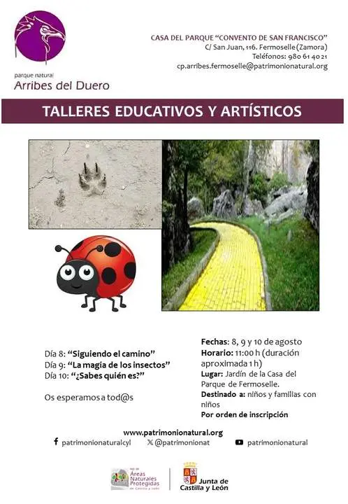 Cartelería Difusión actividades AGOSTO FERMOSELLE