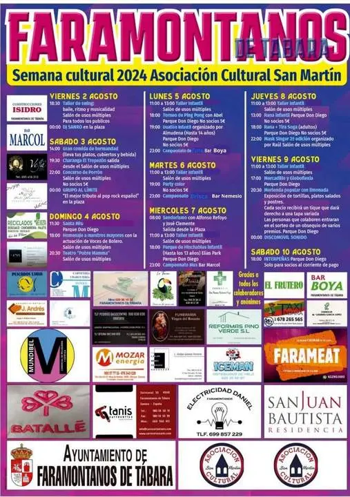 cartel semana cultural Faramontanos de Tábara