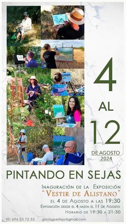 Pintando en sejas