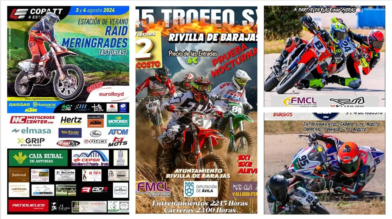 Agenda Deportiva Motociclista de Fin de Semana